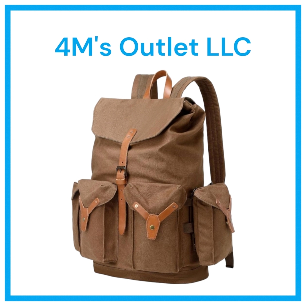 G-FAVOR Travel Backpack for Men, 50L Extra Large Backpack Vintage Canvas Backpac